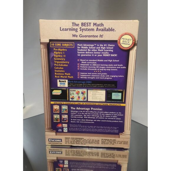 Math Advantage 2004 CDs 9 of 10 Trig Statistics Pre-Calculus Algebra - Picture 3 of 4